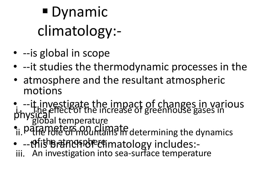 T-1: Introduction to Climatology and Atmosphere - ppt download